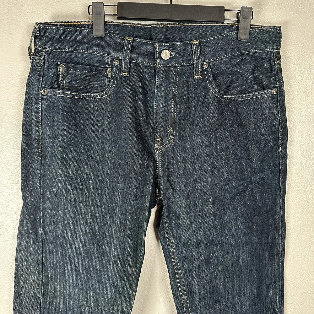 Levi's 527 Mens Size 32x34 Bootcut Jeans Blue Dark Wash 5 Pockets‎ Classic